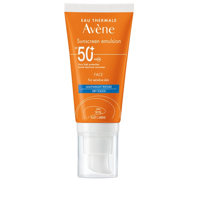 Avène Avene Sunscreen Emulsion Face SPF 50+ 50ml - For Sensitive Skin 1 Avène Avene Sunscreen Emulsion Face SPF 50+ 50ml - For Sensitive Skin