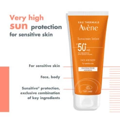 Avène Avene Sunscreen Lotion Face & Body SPF 50+ 100ml - For Sensitive Skin -Cheap Wellness Beauty Store Avene Sunscreen Lotion 2