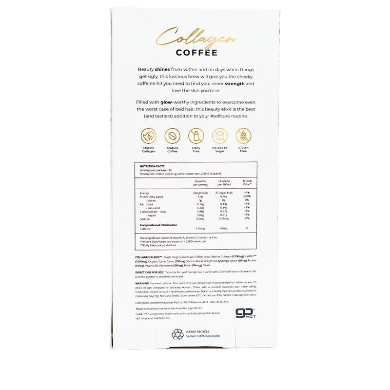 Beforeyouspeak Collagen Coffee - Original (30 Serves) 5 Beforeyouspeak Collagen Coffee - Original (30 Serves) - Image 5