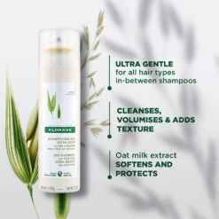Klorane Oat Milk Dry Shampoo 150ml - All Hair Types -Cheap Wellness Beauty Store Klorane DS OatMilk150ml 2
