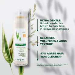 Klorane Oat Milk Tinted Dry Shampoo 150ml - All Hair Types -Cheap Wellness Beauty Store Klorane DS OatMilk Tinted150ml 2