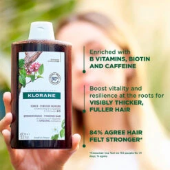 Klorane Strengthening Quinine & Organic Edelweiss Shampoo 400ml -Cheap Wellness Beauty Store Klorane Sham Quinine400ml 2