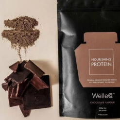 WelleCo Nourishing Protein Chocolate 300g Refill -Cheap Wellness Beauty Store WelleCo Nourishing Protein Chocolate 300g Refill 2
