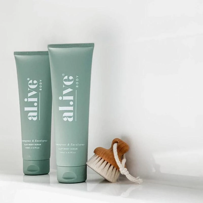 Al.ive Body Body Scrub - Lemongrass & Eucalyptus 140ml 3 Al.ive Body Body Scrub - Lemongrass & Eucalyptus 140ml - Image 3