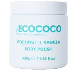 Ecococo Coconut + Vanilla Body Polish 330g