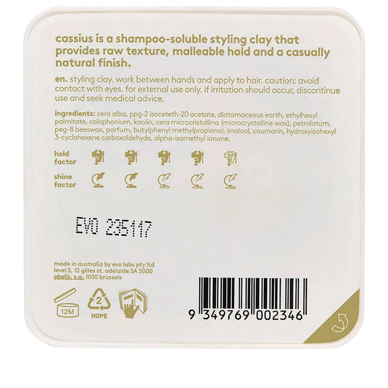 Evo Cassius Styling Clay 90g 3 Evo Cassius Styling Clay 90g - Image 3