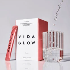 Vida Glow Peach Marine Collagen 30 X 3g Sachets -Cheap Wellness Beauty Store peach 1